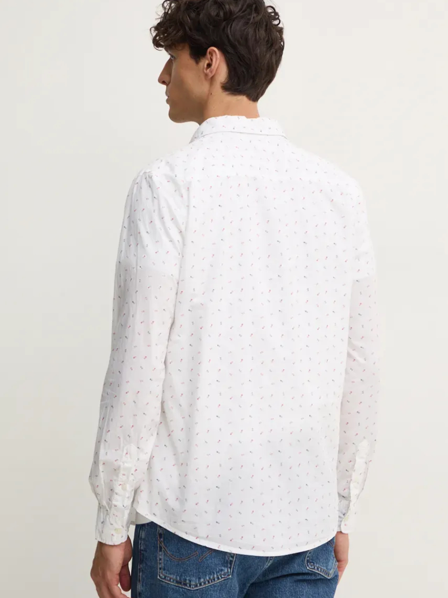 detail Pepe Jeans pánská bílá košile Meir