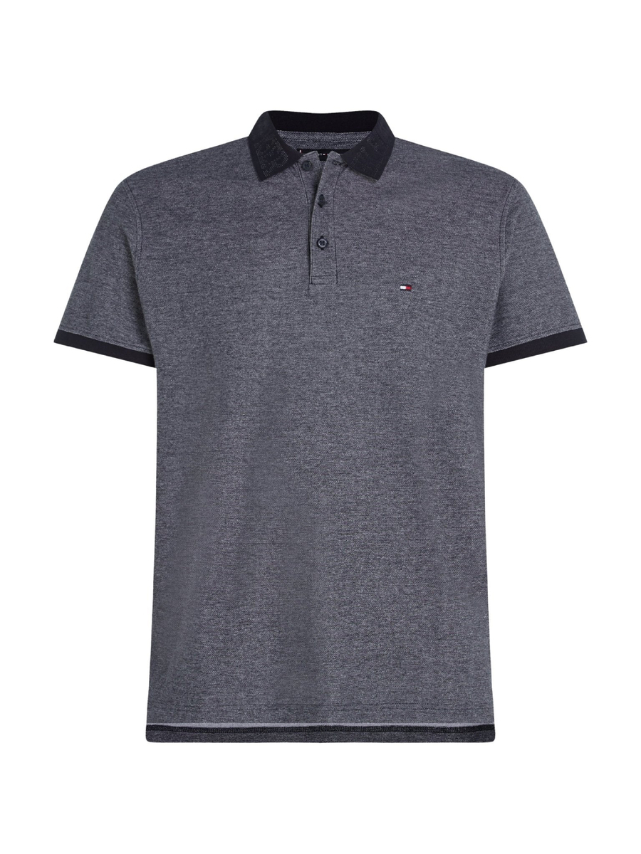 detail Tommy Hilfiger pánské tmavě modré polotričko