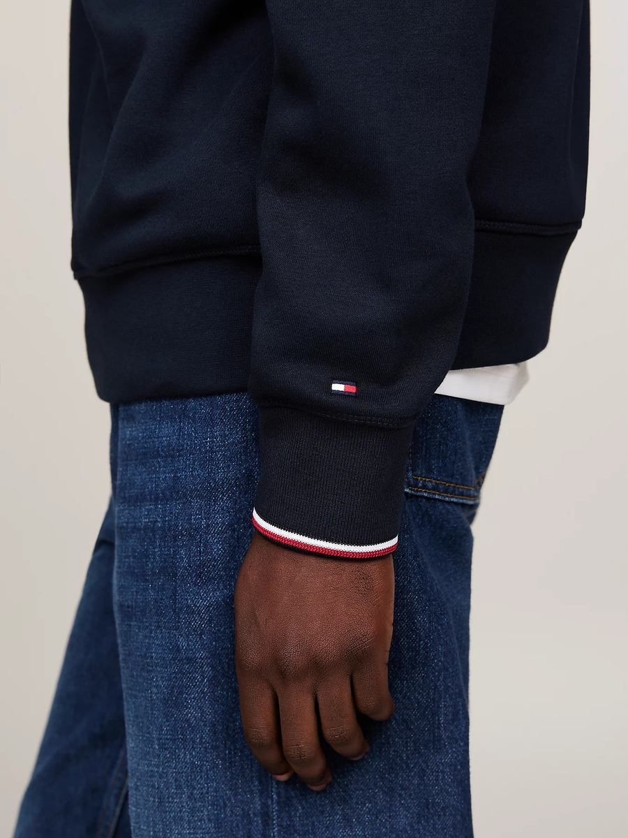 detail Tommy Hilfiger pánská tmavě modrá mikina