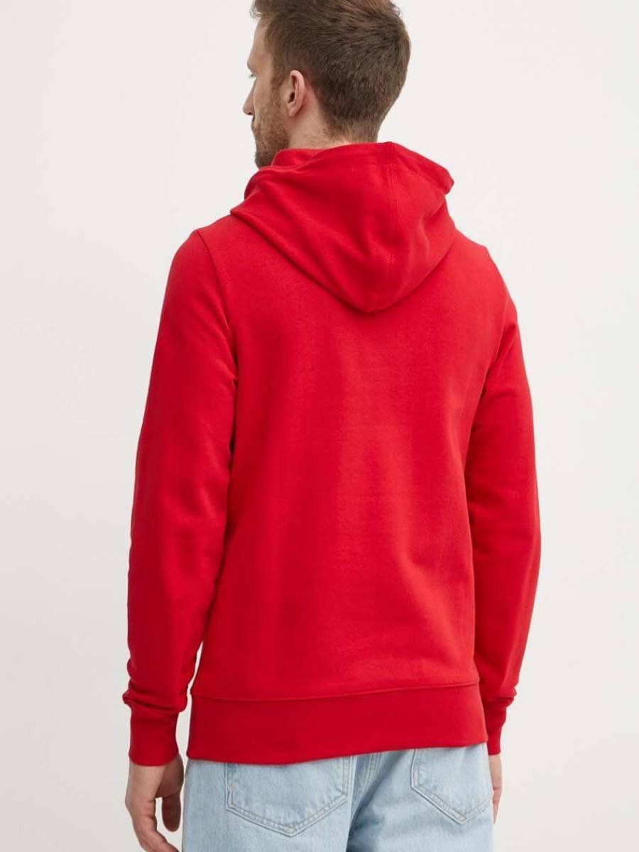 detail Tommy Hilfiger pánská červená mikina