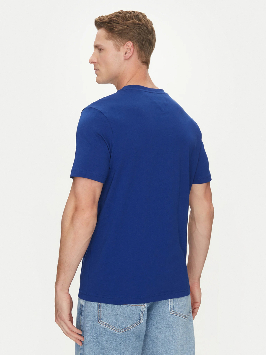 detail Tommy Hilfiger pánské modré tričko