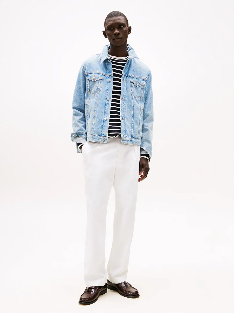 detail Tommy Hilfiger pánská džínová bunda