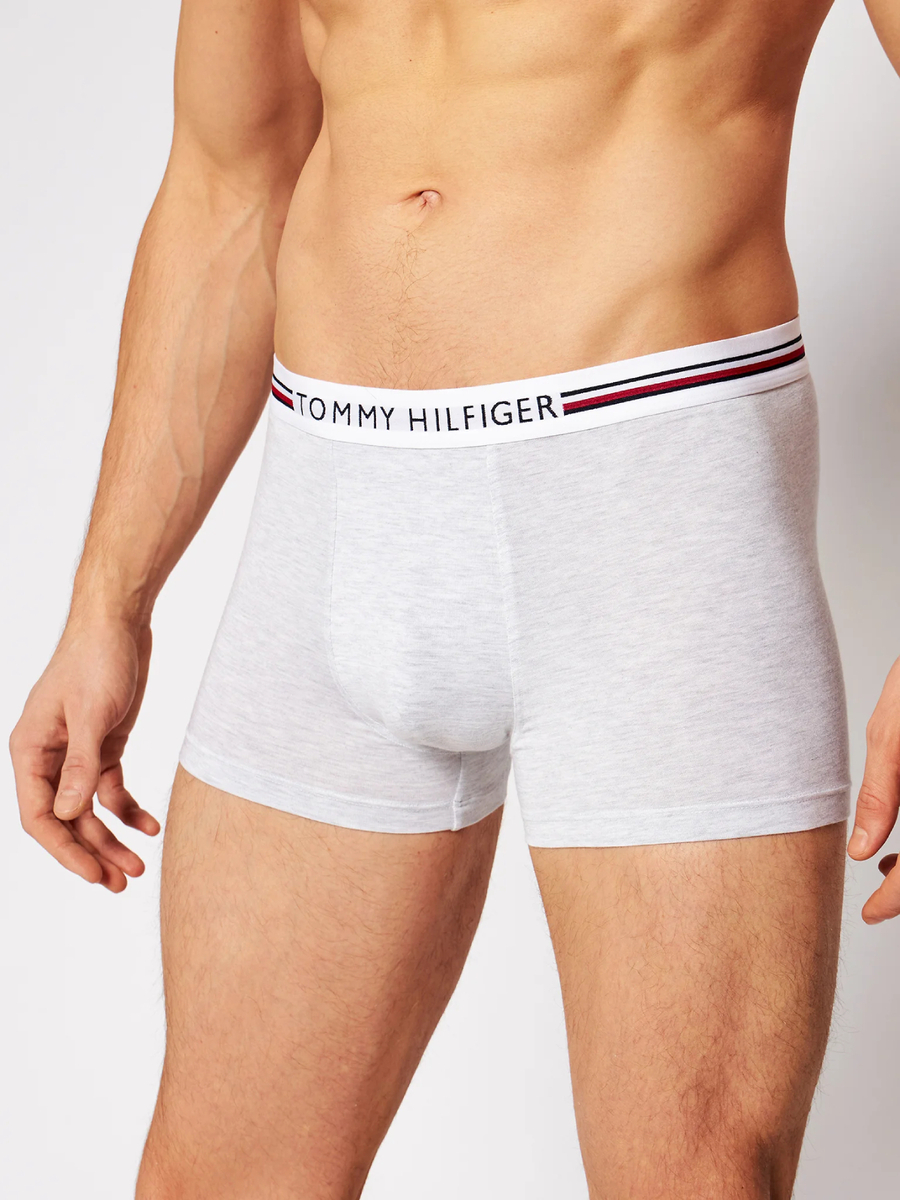 detail Tommy Hilfiger pánské šedé boxerky