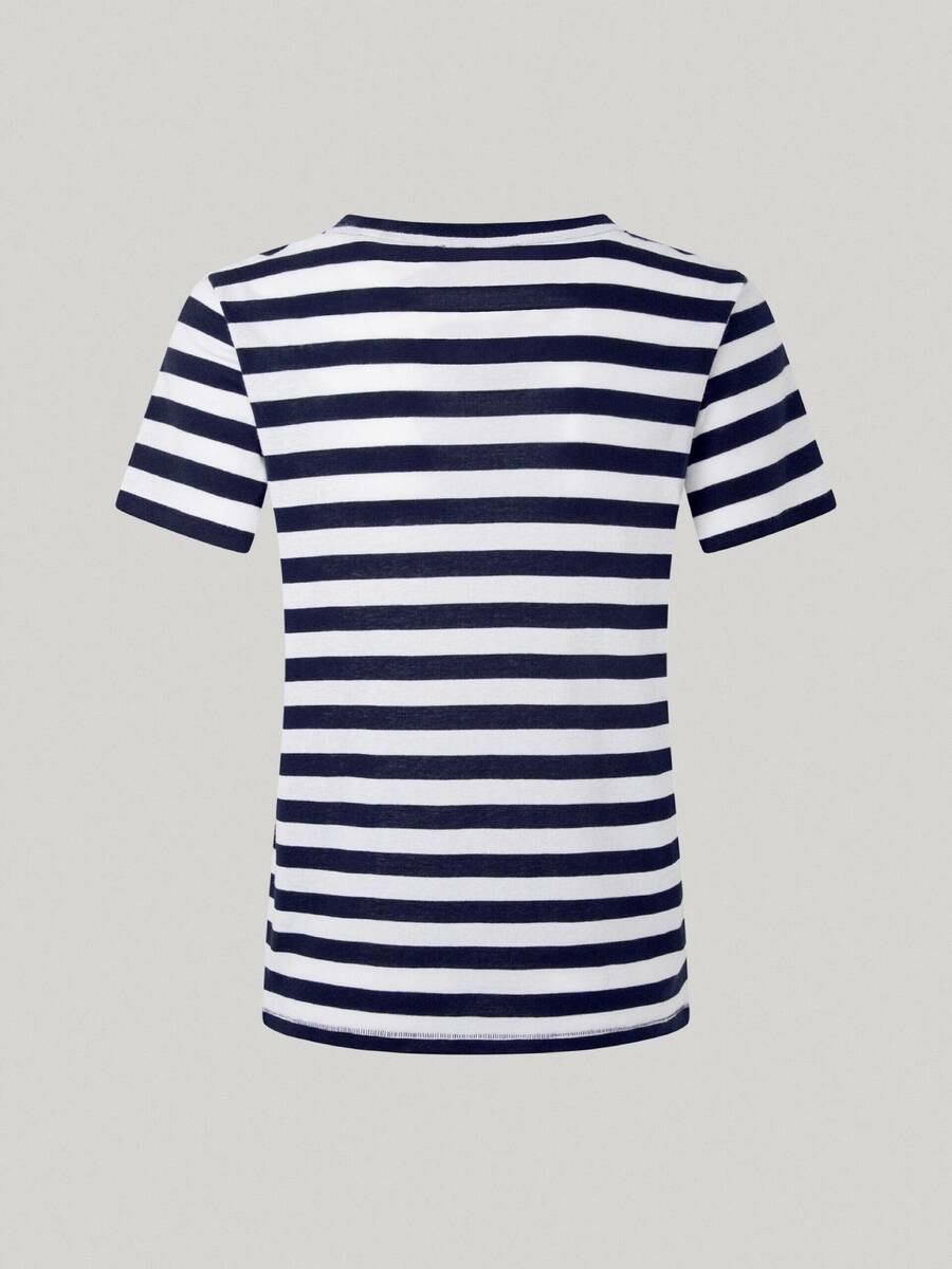 detail Pepe Jeans dámské pruhované tričko Jinx
