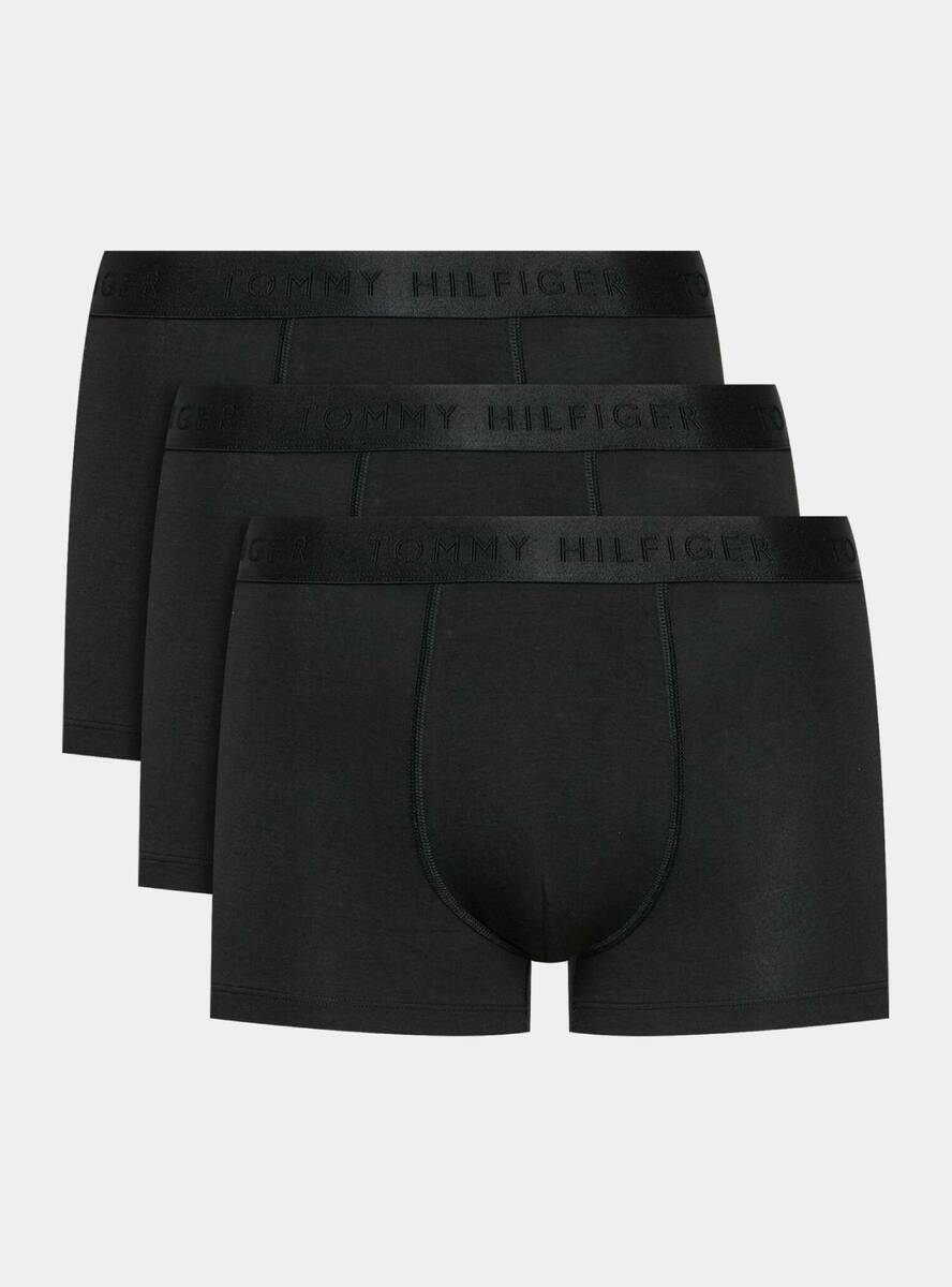 detail Tommy Hilfiger pánské černé boxerky 3 pack