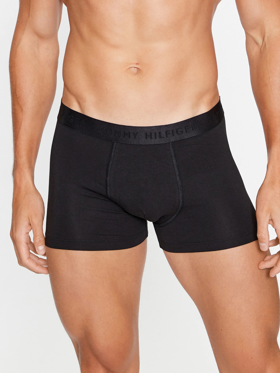detail Tommy Hilfiger pánské černé boxerky 3 pack