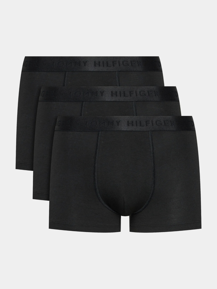 detail Tommy Hilfiger pánské černé boxerky 3 pack