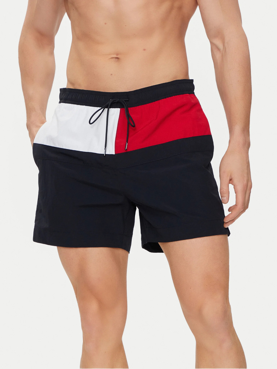 detail Tommy Hilfiger pánské tmavě modré plavky