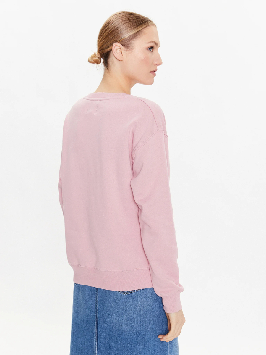 detail Pepe Jeans dámská růžová mikina Loreta