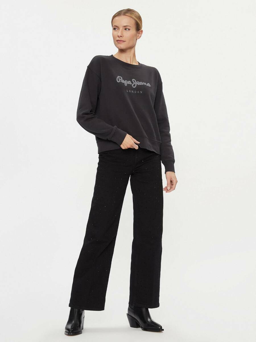 detail Pepe Jeans dámská černá mikina Harley