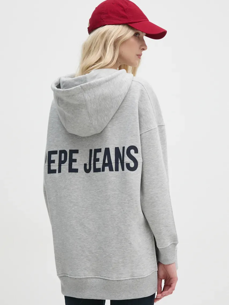 detail Pepe Jeans dámská šedá mikina Fergie