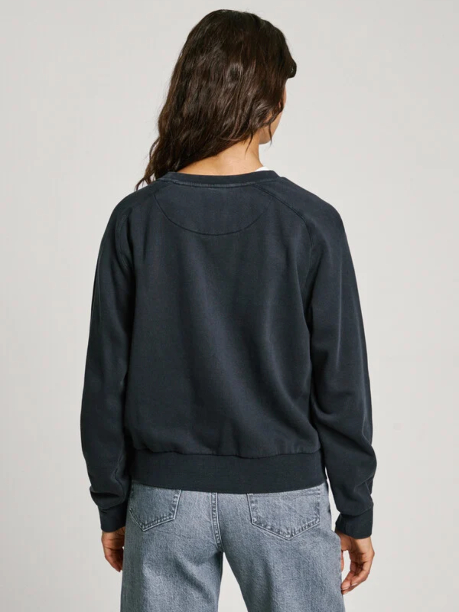 detail Pepe Jeans dámská černá mikina LUNA