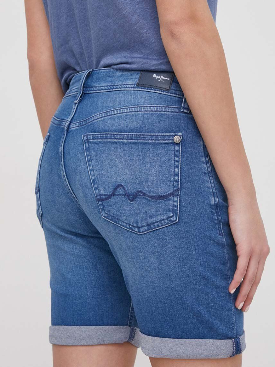 detail Pepe Jeans dámské džínové šortky