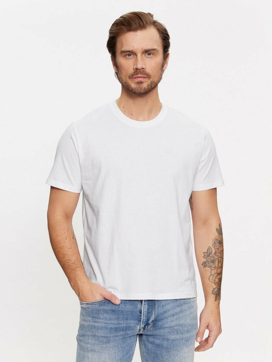 detail Pepe Jeans pánské bílé tričko Connor