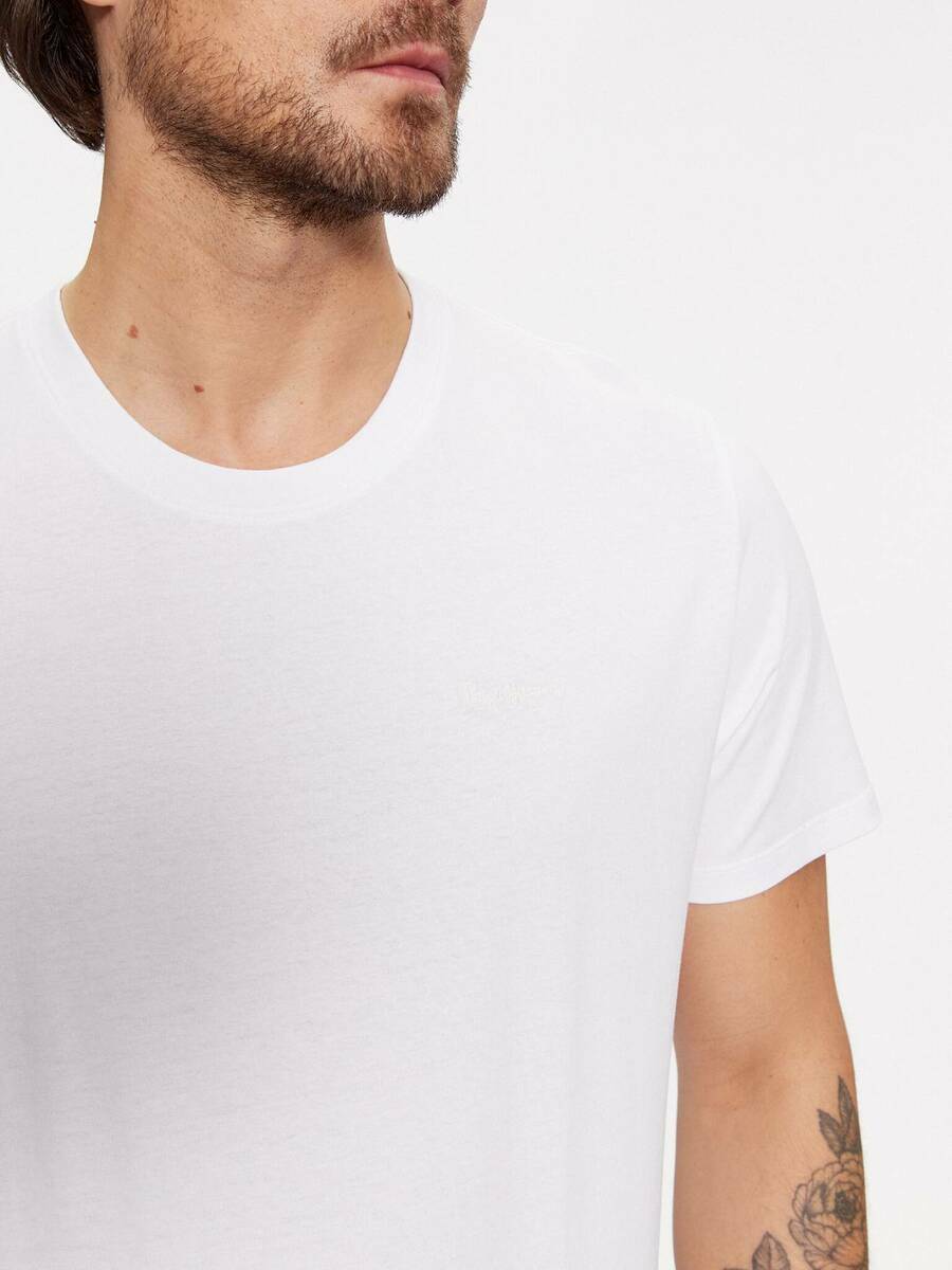 detail Pepe Jeans pánské bílé tričko Connor