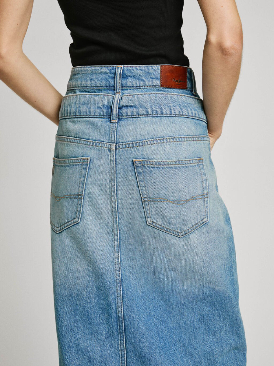 detail Pepe Jeans dámská džínová sukně