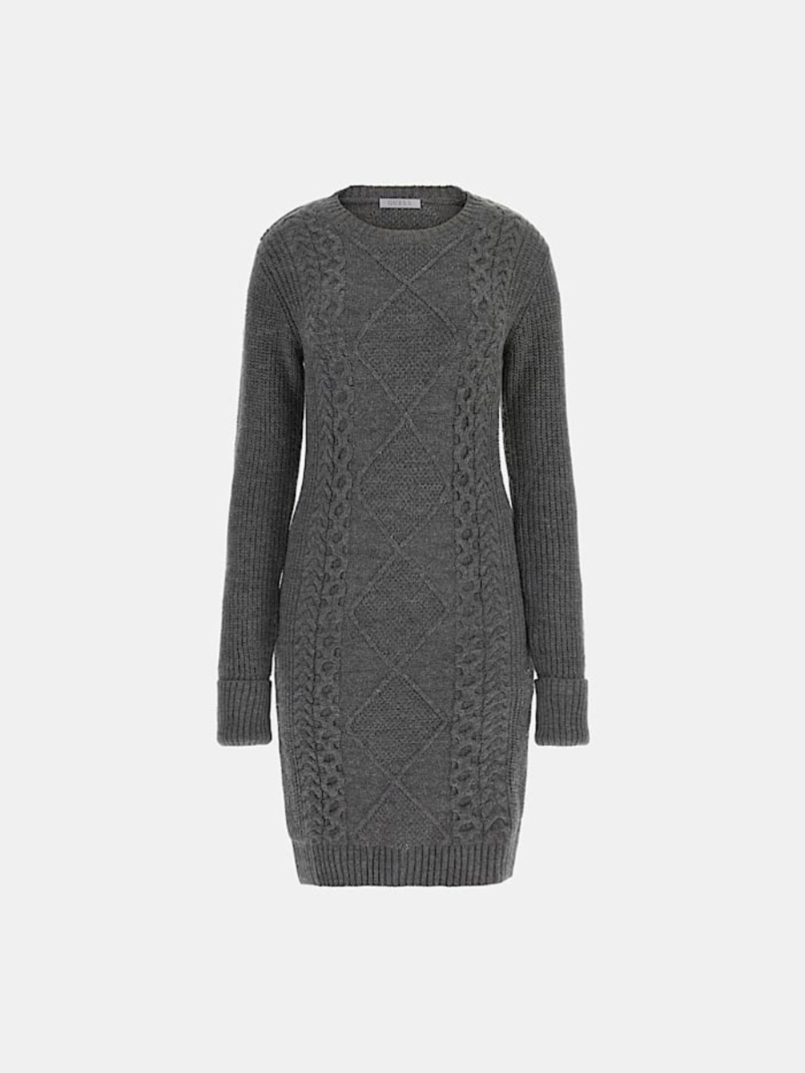 detail Guess dámské šedé šaty