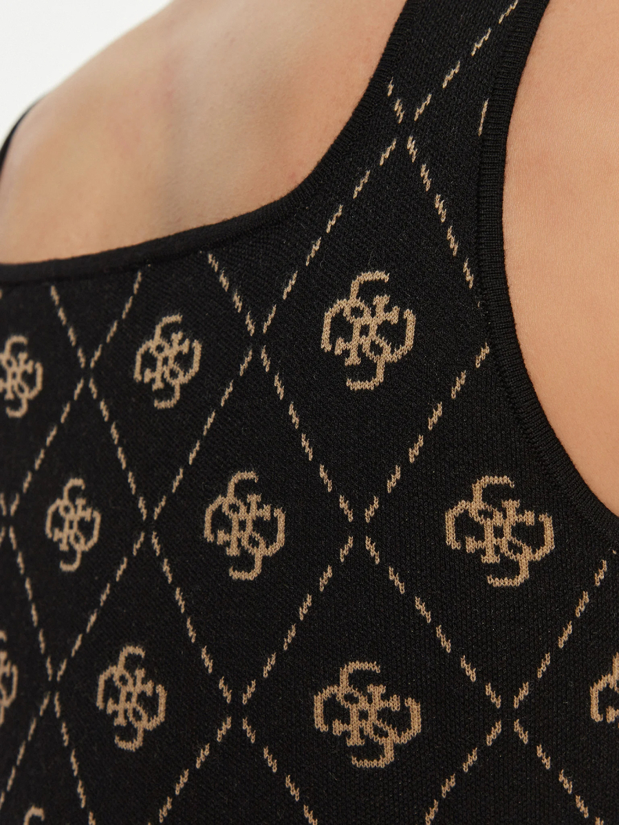 detail Guess dámské černé šaty