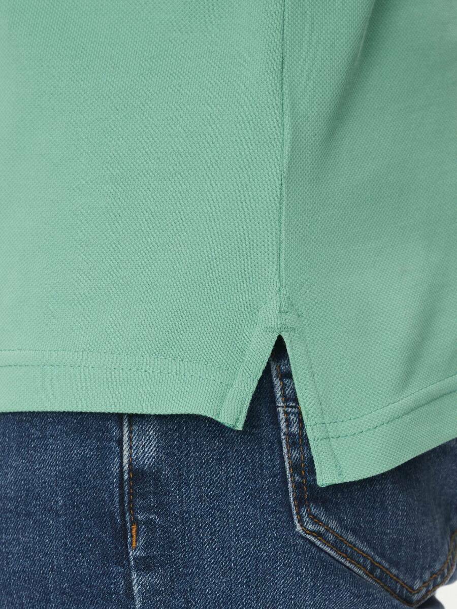 detail Tommy Hilfiger pánské zelené polo tričko