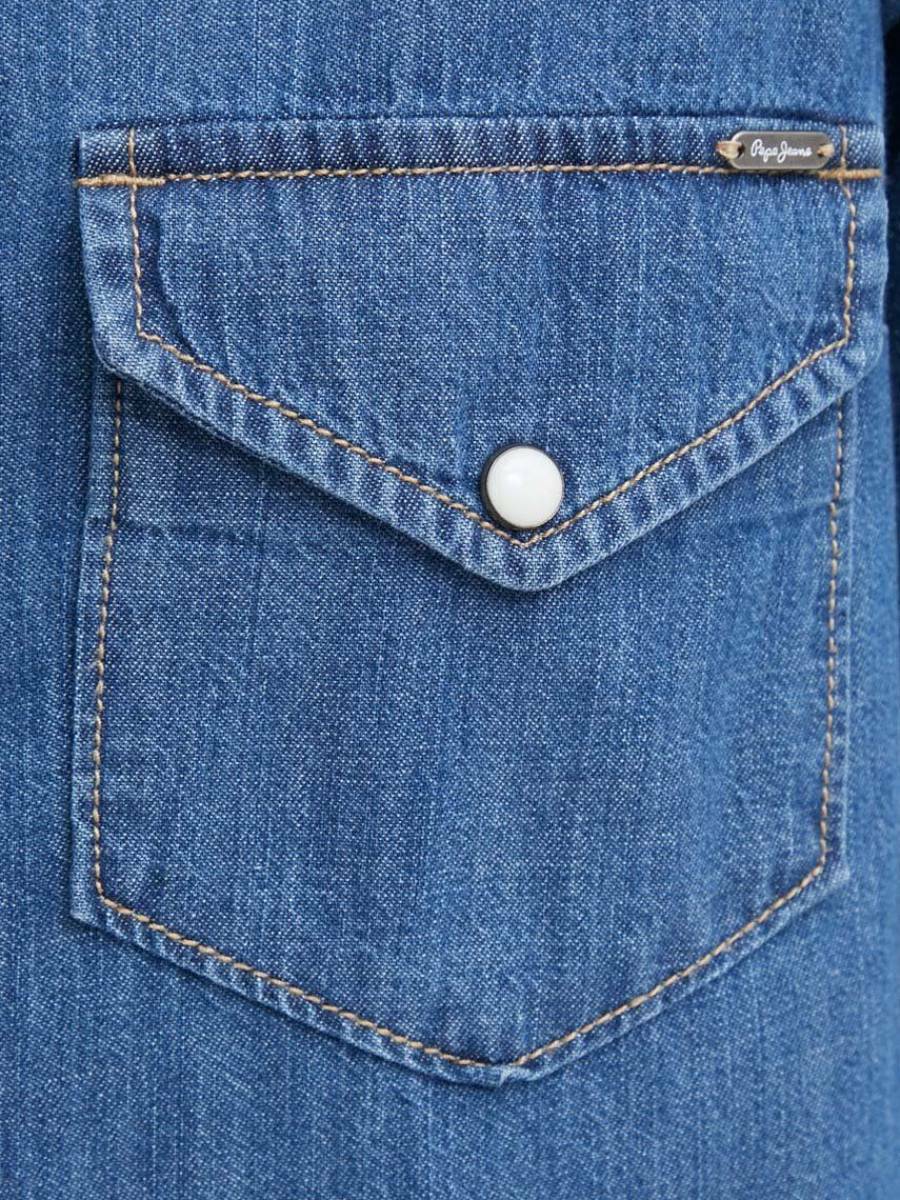 detail Pepe Jeans dámské džínové šaty Maya