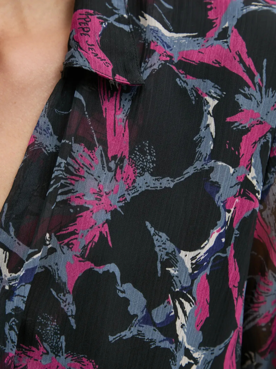 detail Pepe Jeans dámské vzorované šaty