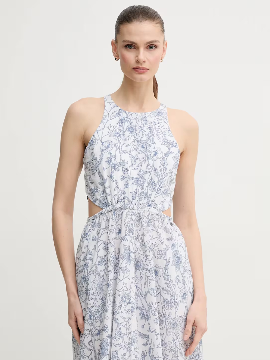 detail Pepe Jeans dámské vzorované šaty Donatella