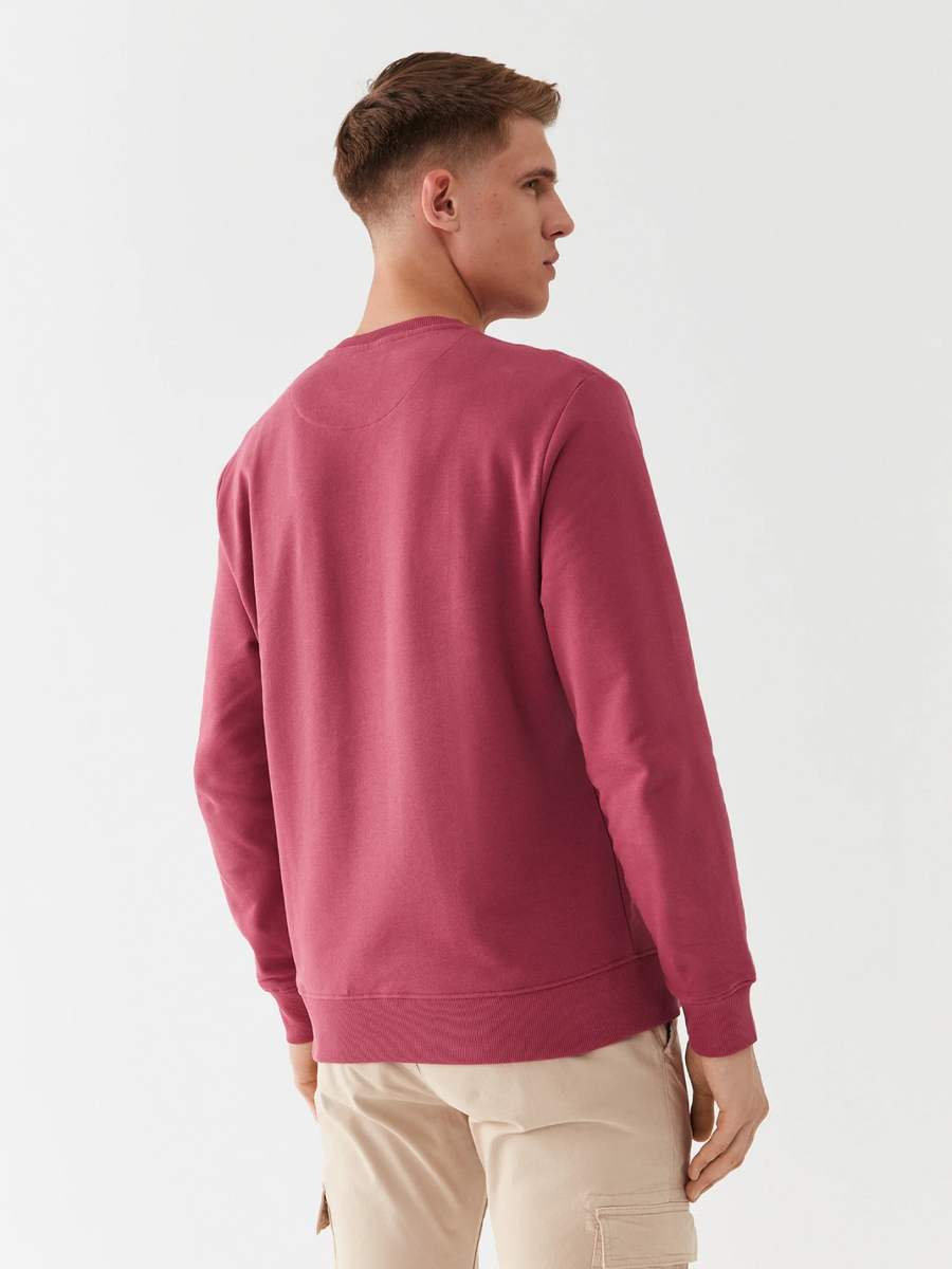 detail Pepe Jeans pánská vínová mikina