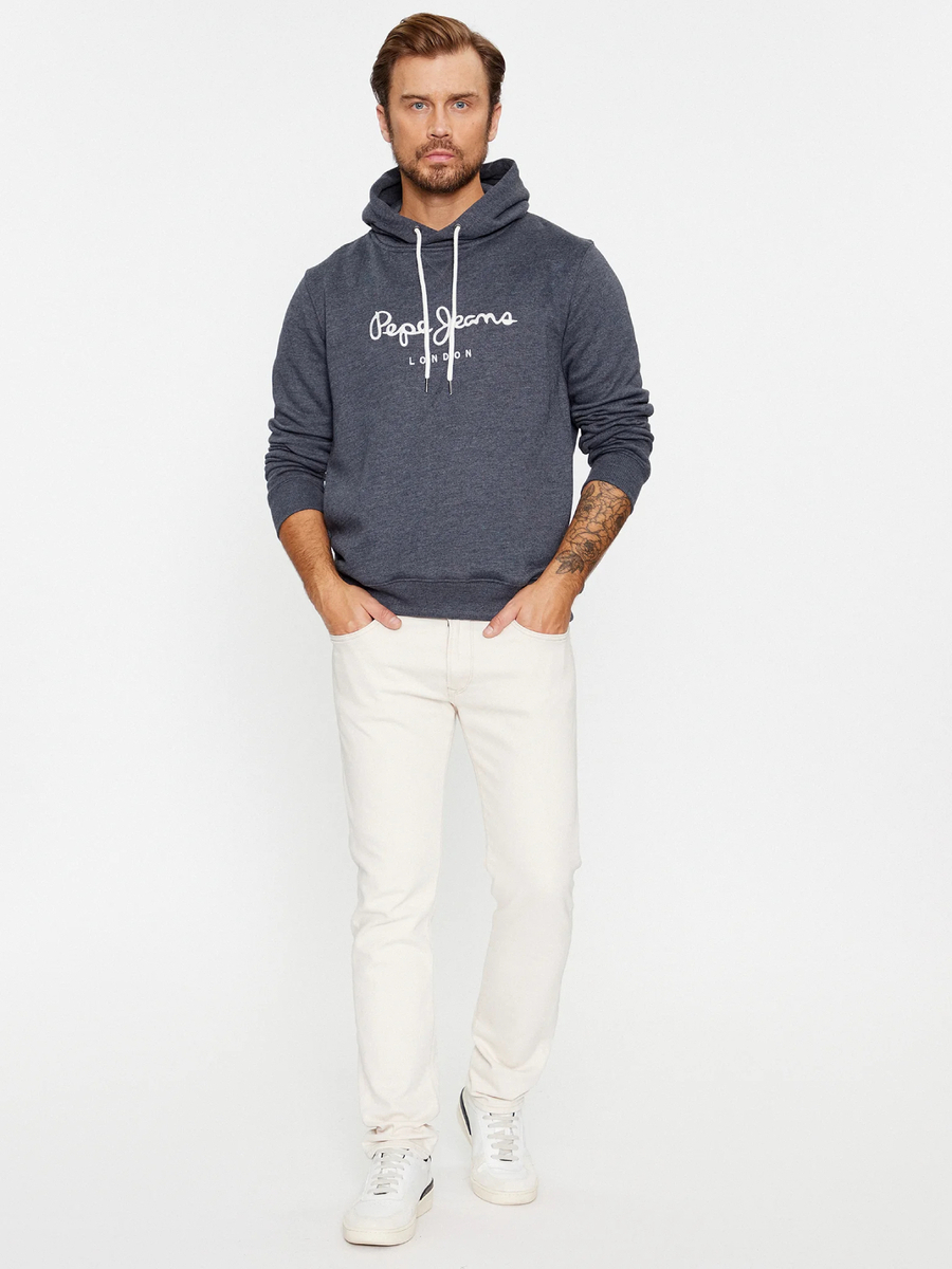 detail Pepe Jeans pánská šedivá mikina