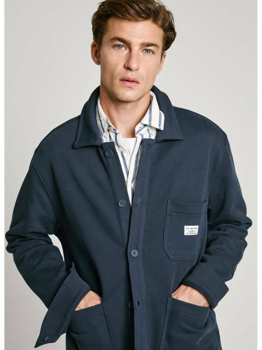 detail Pepe Jeans pánská tmavě modrá mikina Seger