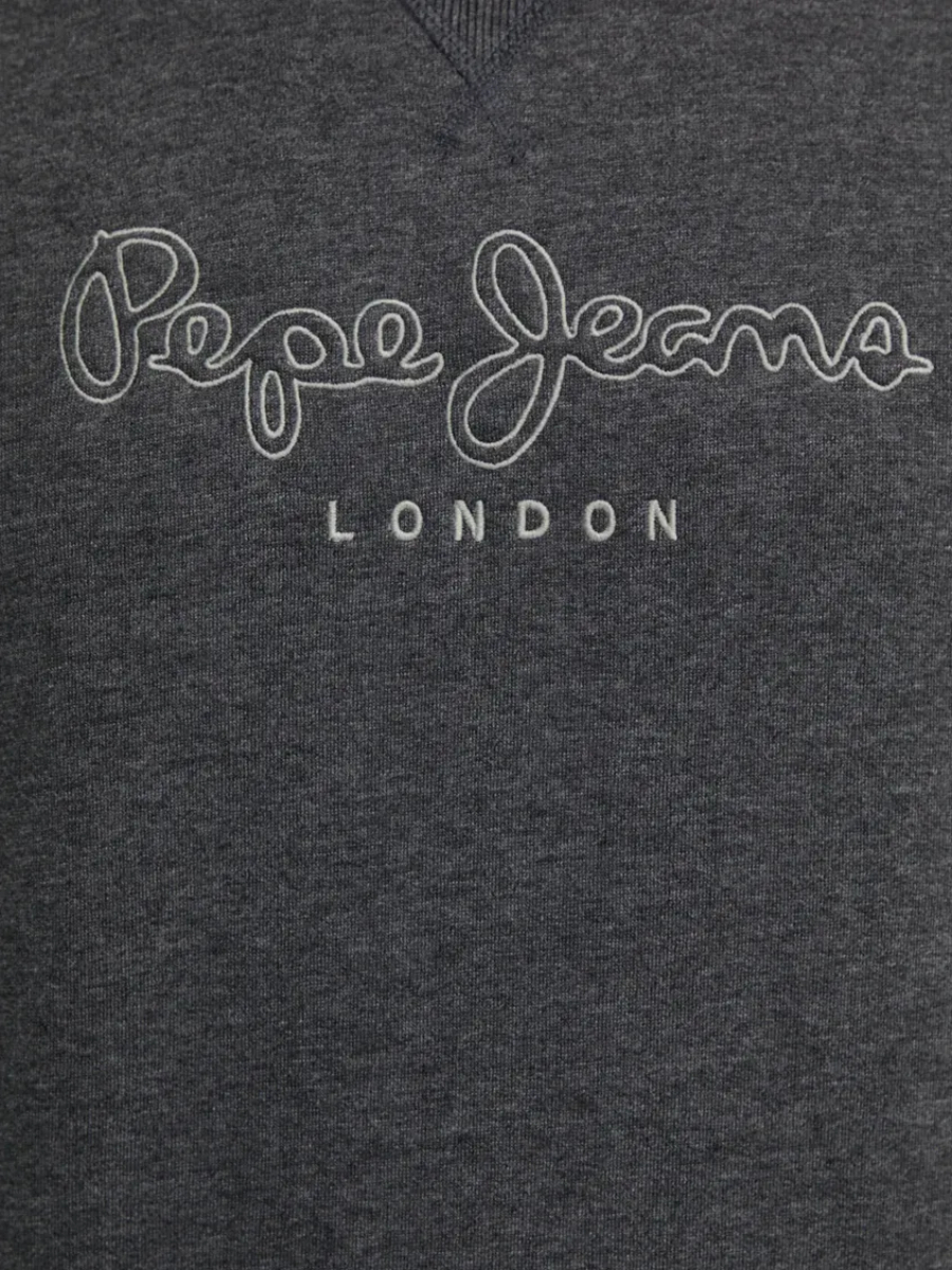 detail Pepe Jeans pánská tmavě šedá mikina New Nouvel