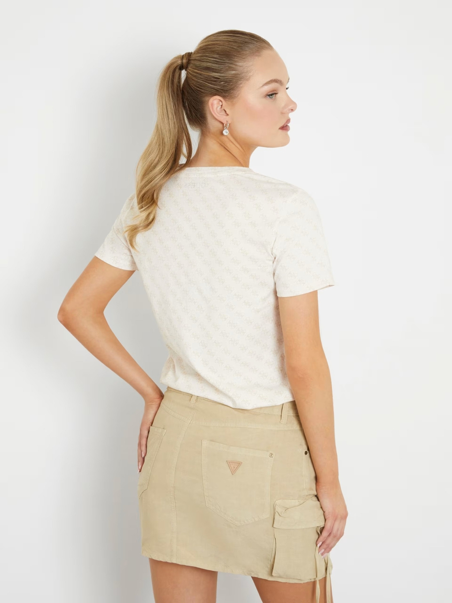 detail Guess dámské béžové tričko