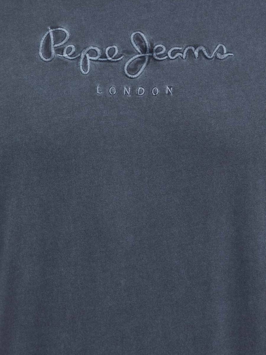 detail Pepe Jeans pánské šedé tričko
