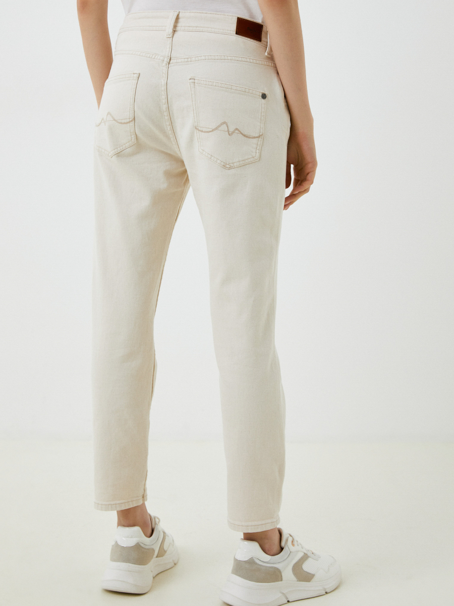 detail Pepe Jeans dámské krémové džíny