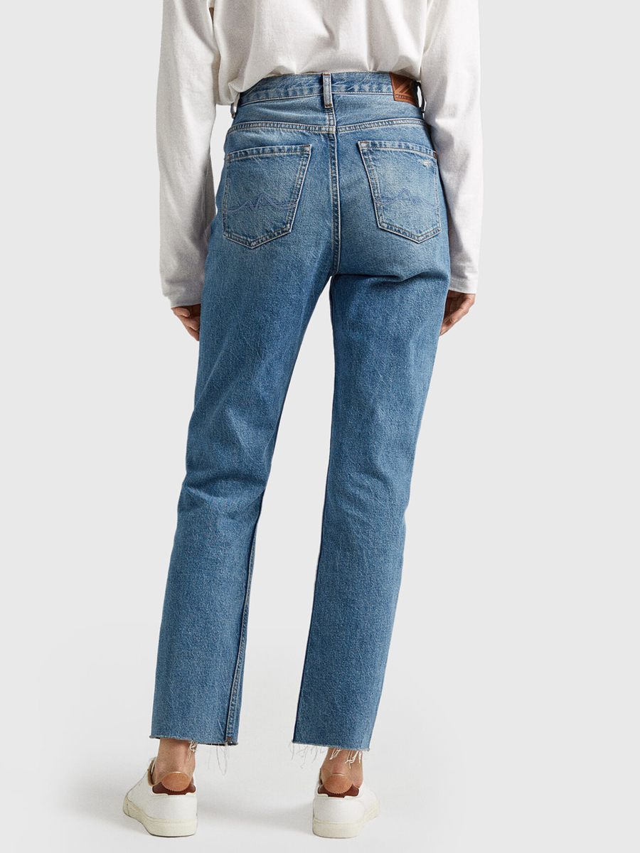 detail Pepe Jeans dámské modré džíny Celyn