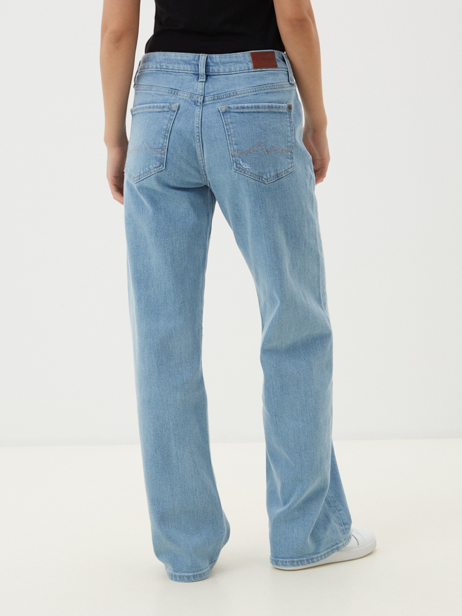 detail Pepe Jeans dámské modré džíny