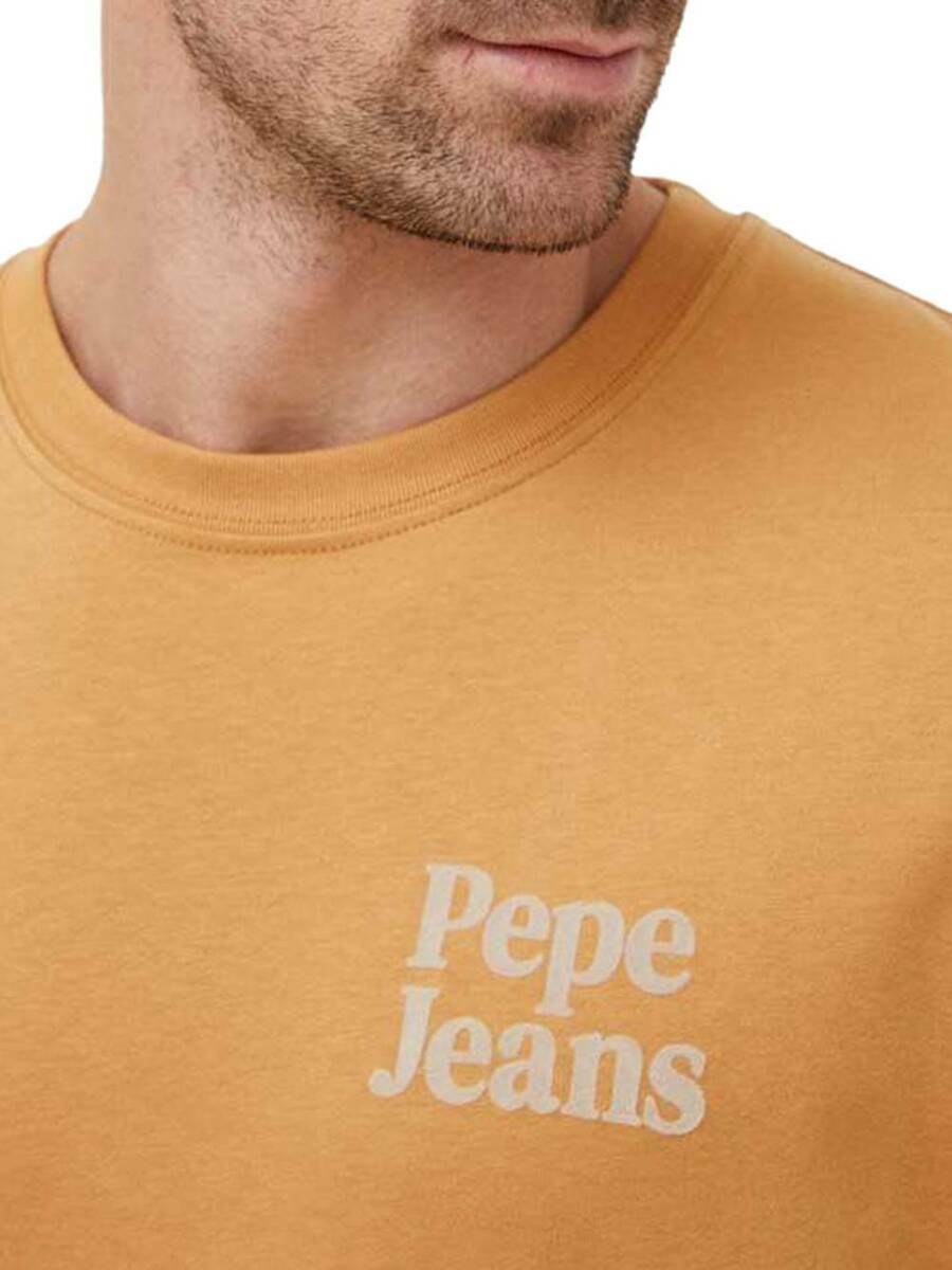 detail Pepe Jeans pánské béžové tričko