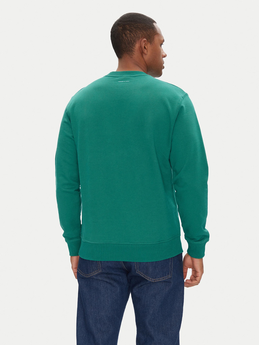 detail Pepe Jeans pánská zelená mikina