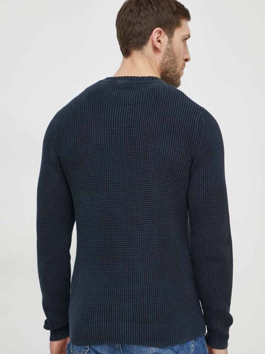 detail Pepe Jeans pánský tmavě modrý svetr Maxwell