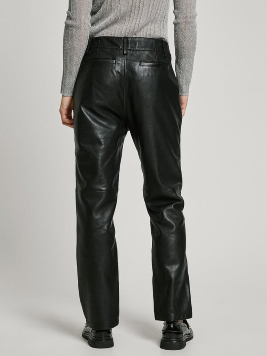 detail Pepe Jeans dámské černé kalhoty