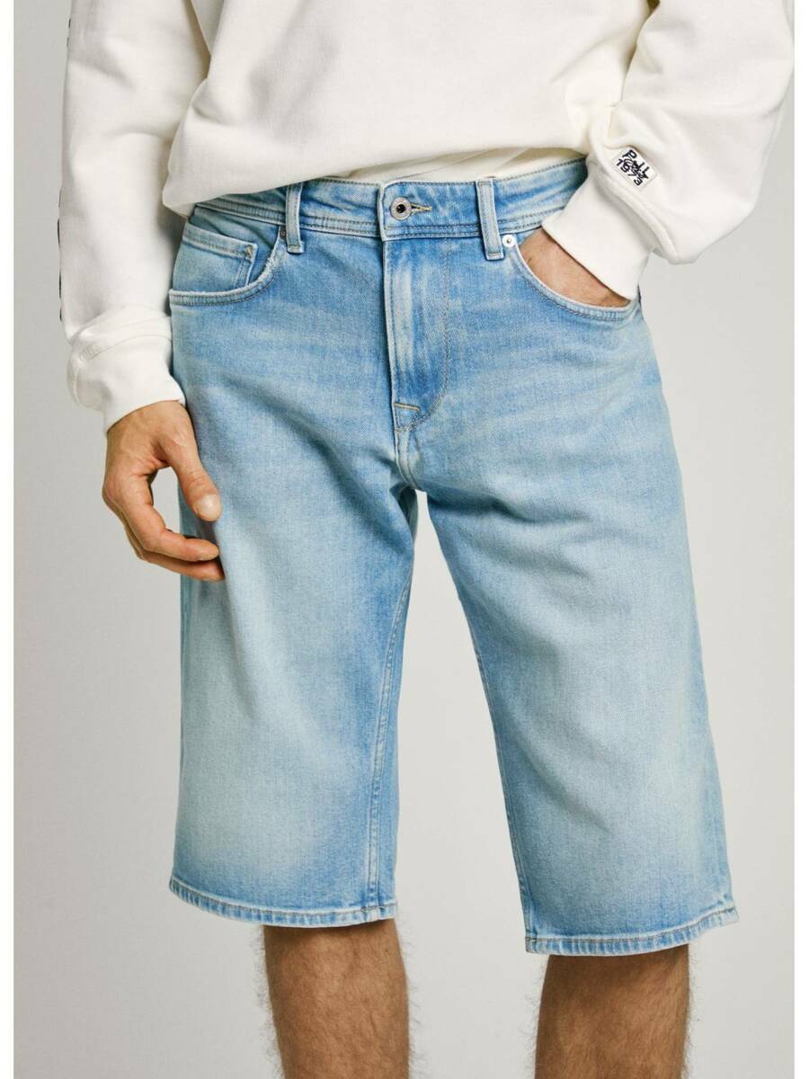 detail Pepe Jeans pánské džínové kraťasy