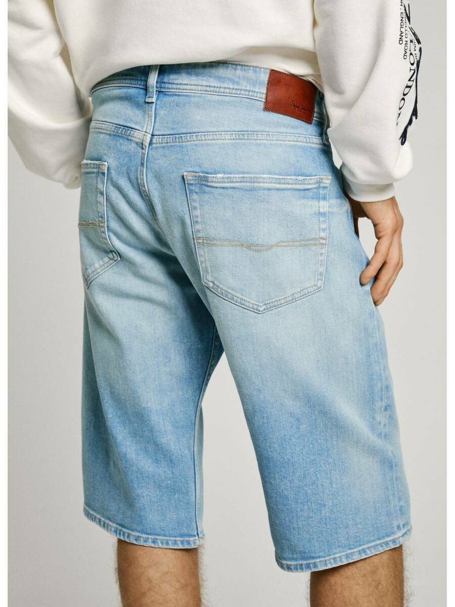 detail Pepe Jeans pánské džínové kraťasy