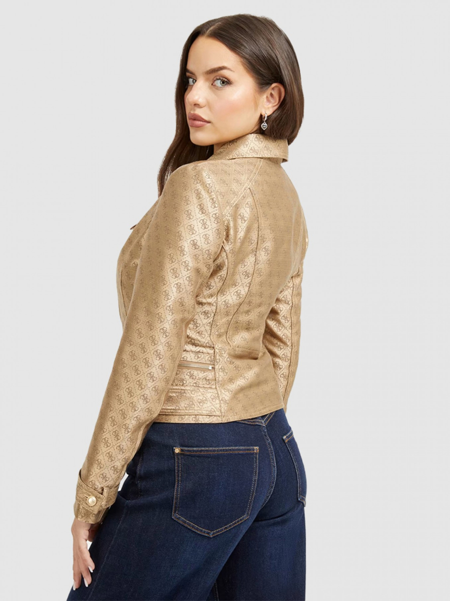 detail Guess dámská béžová bunda