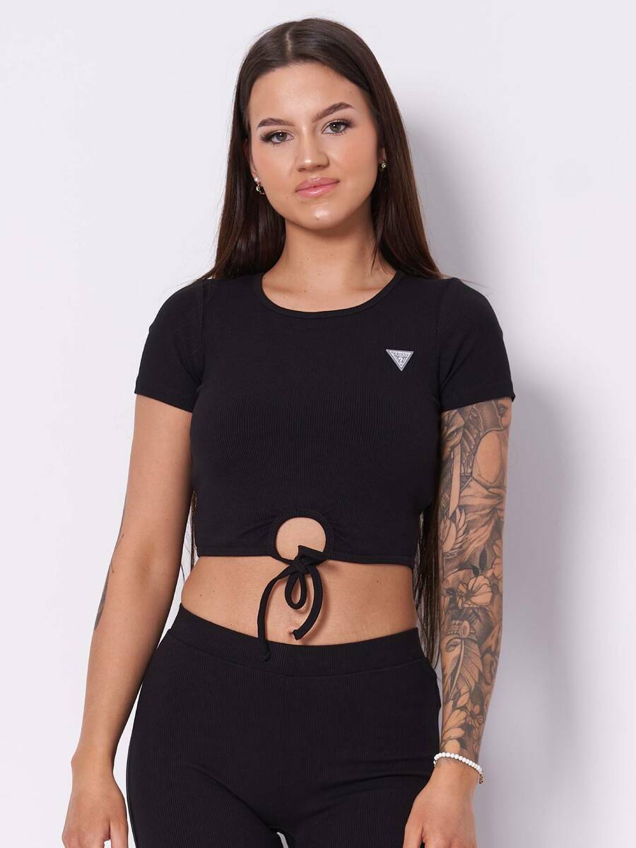 detail Guess dámský černý top