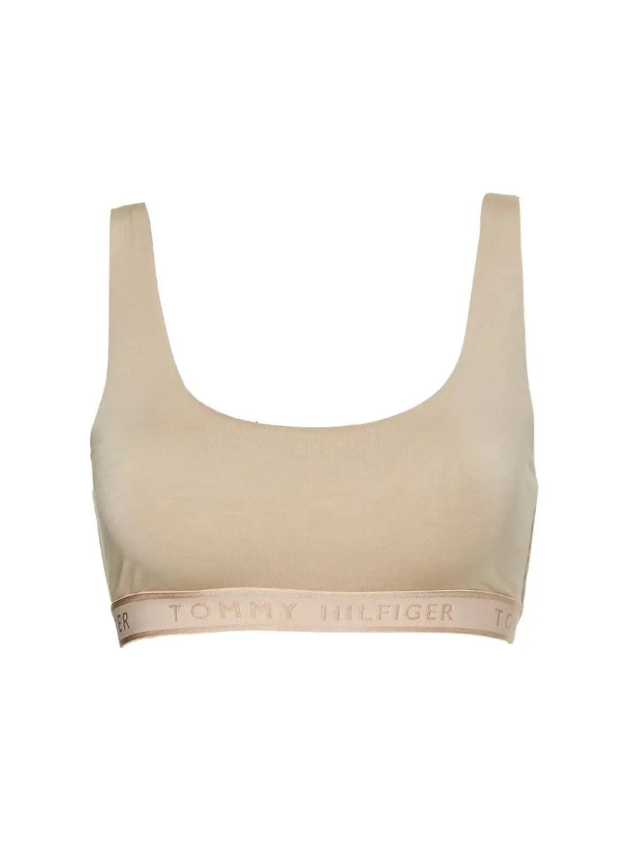 detail Tommy Hilfiger dámská béžová podprsenka