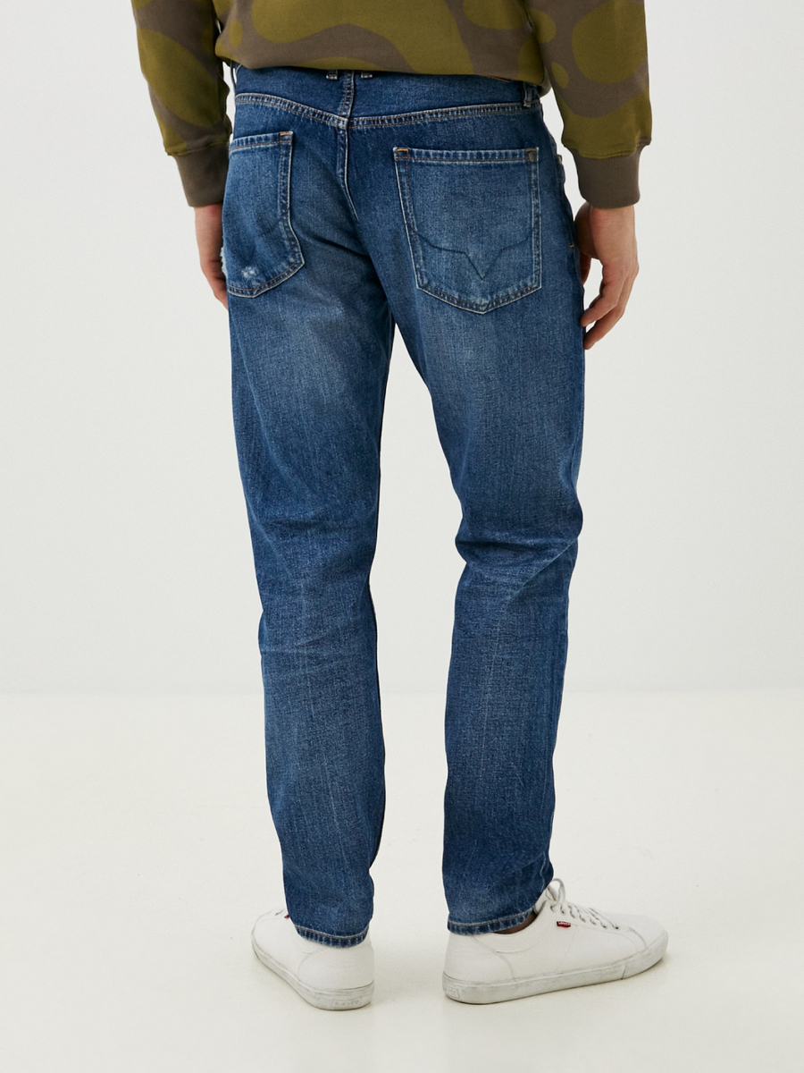 detail Pepe Jeans pánské modré džíny