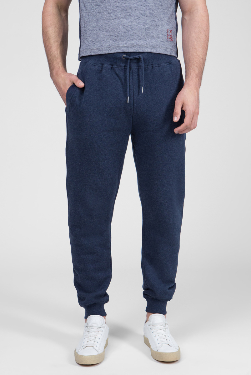 detail Pepe Jeans pánské modré tepláky Hugen