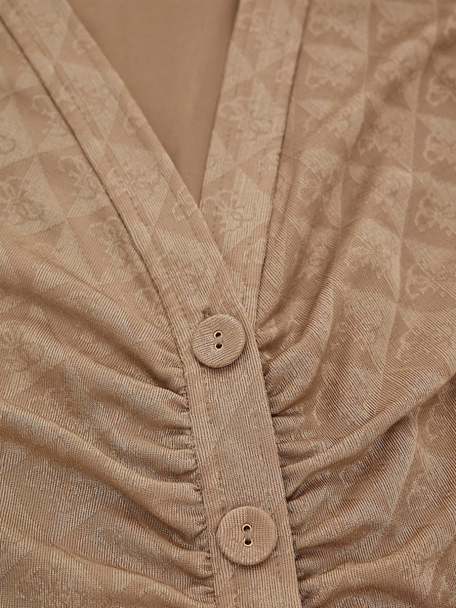 detail Guess dámské béžové šaty