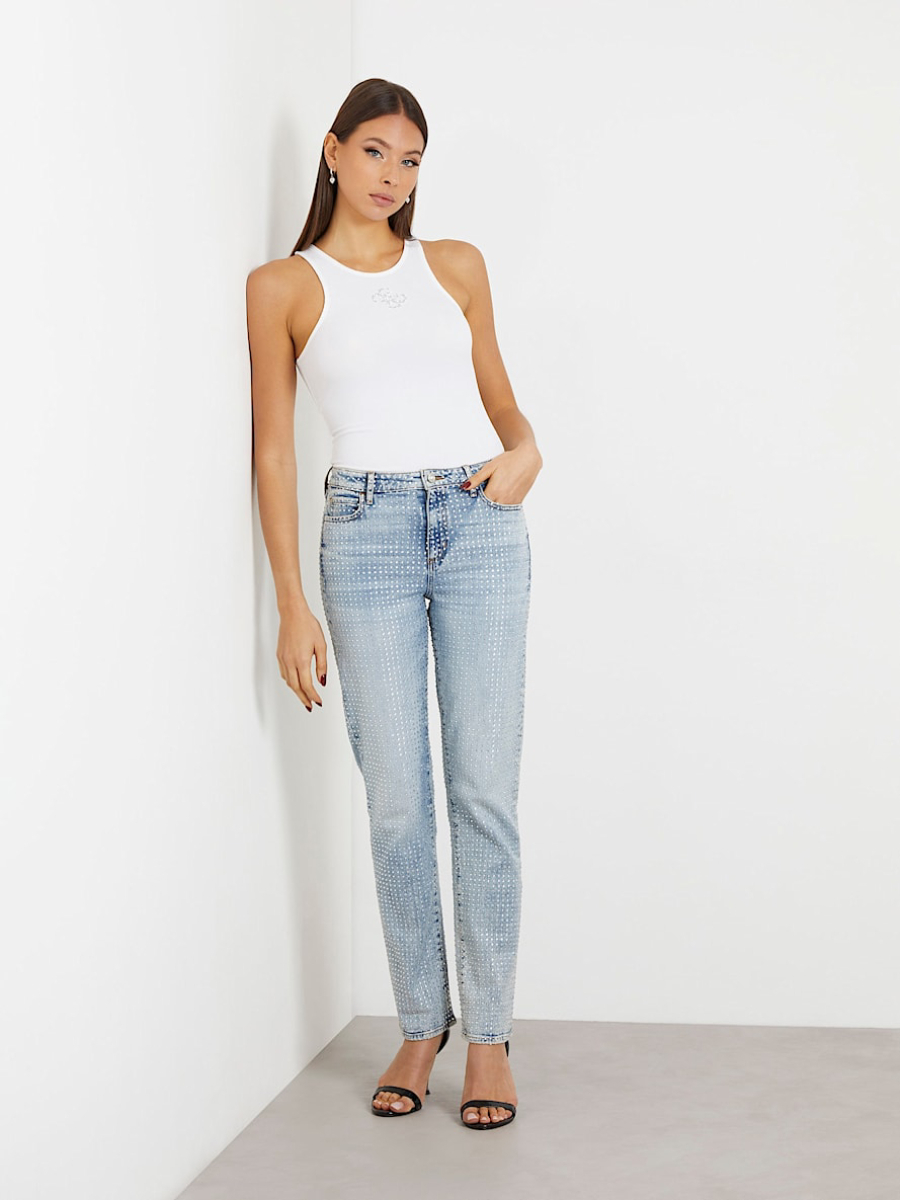 detail Guess dámské bílé tílko