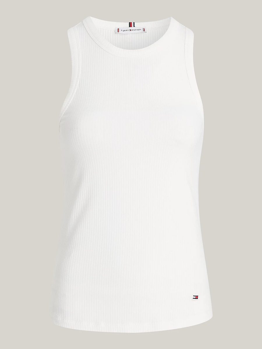 detail Tommy Hilfiger dámské bílé tílko