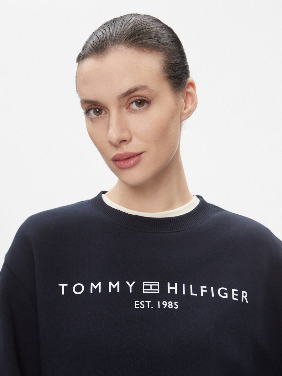detail Tommy Hilfiger dámská tmavě modrá mikina